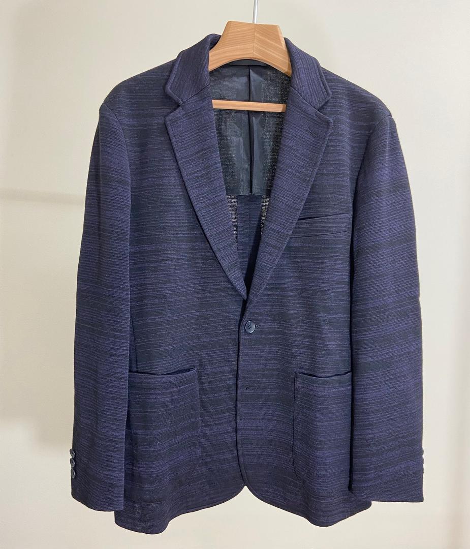 NM10025  Wool + polypropylene Milano Rib Jacket